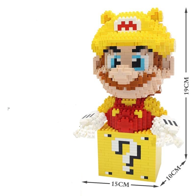 Gele Mario Op Blok Bouwblokjes