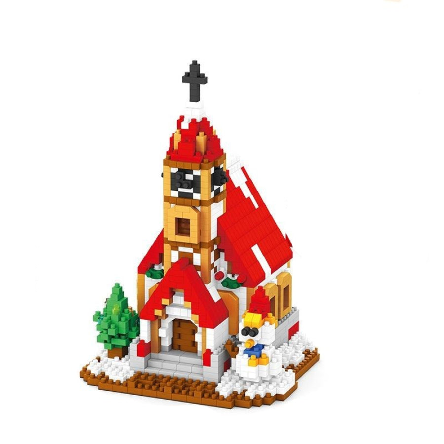 Kerstkerk Bouwblokjes