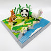 Ladda upp bild till gallerivisning, Panda Kangoeroe En Alpaca Op Het Gras Bouwblokjes