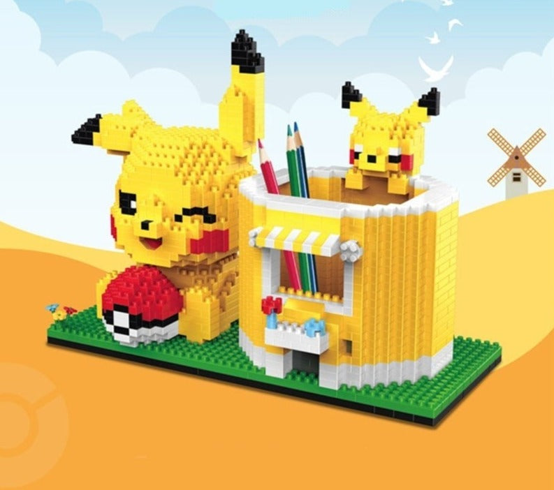 Pikachu Pennenbakje Bouwblokjes