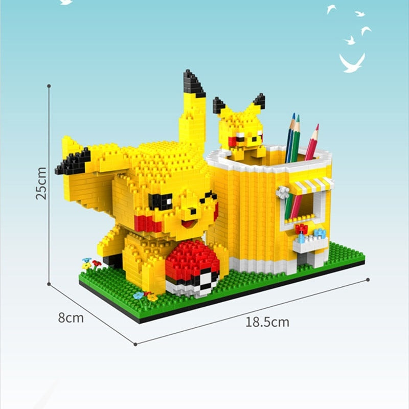 Pikachu Pennenbakje Bouwblokjes